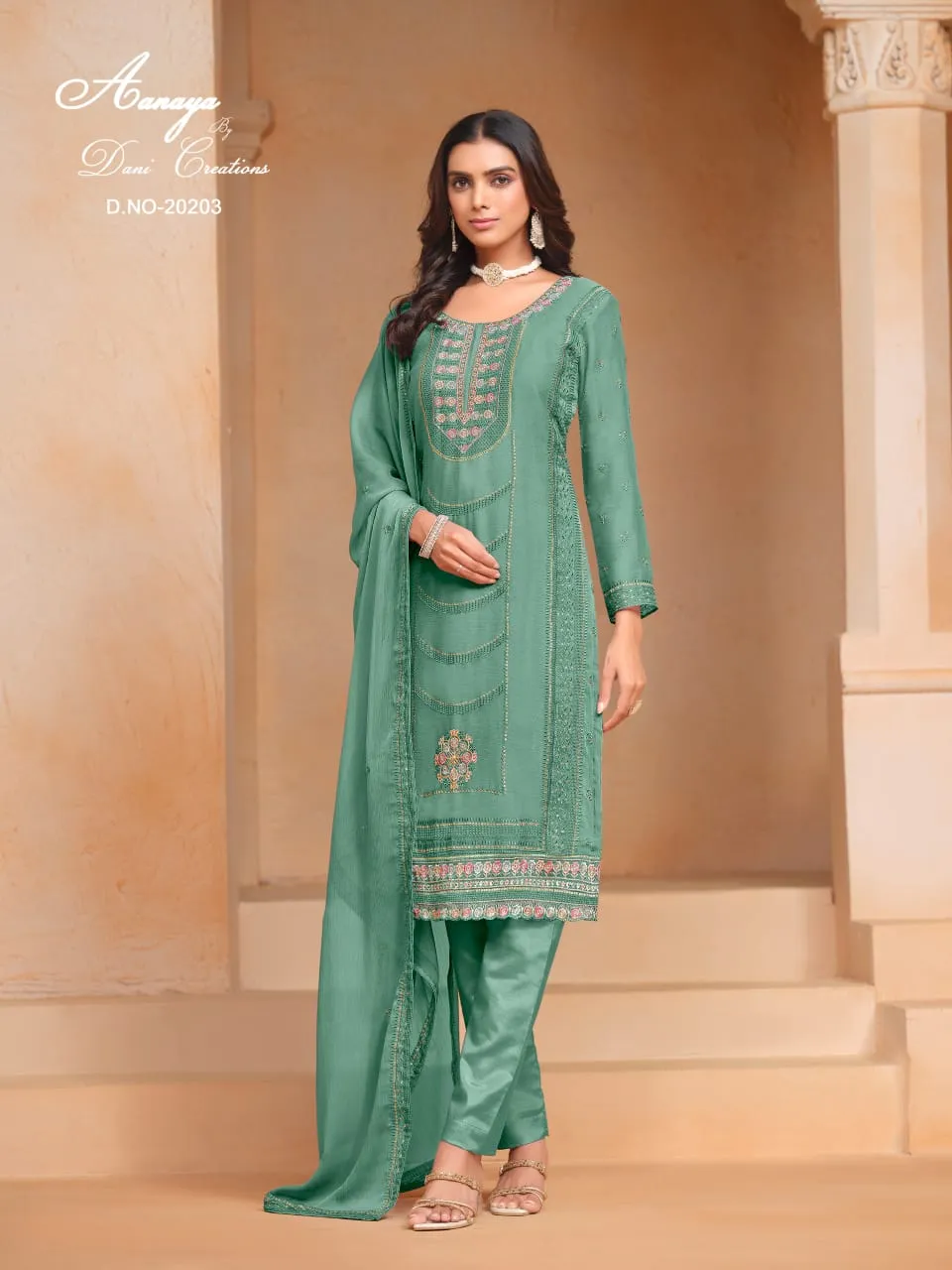 Big Size Festive Wear Straight Ethnic Salwar Suit Aanaya Vol202 - Image 4
