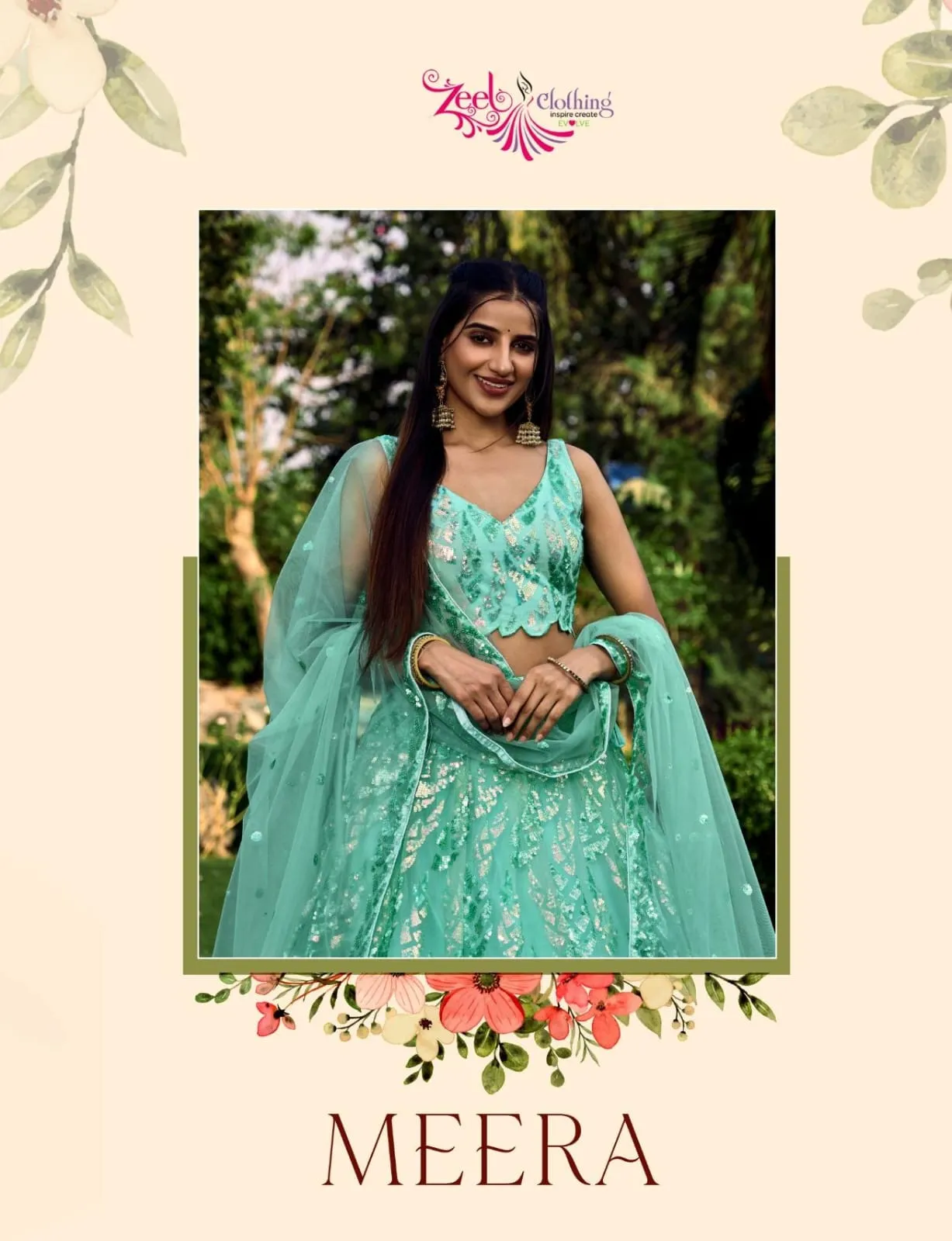 Brides Maid Lehenga Choli With Multi Sequence