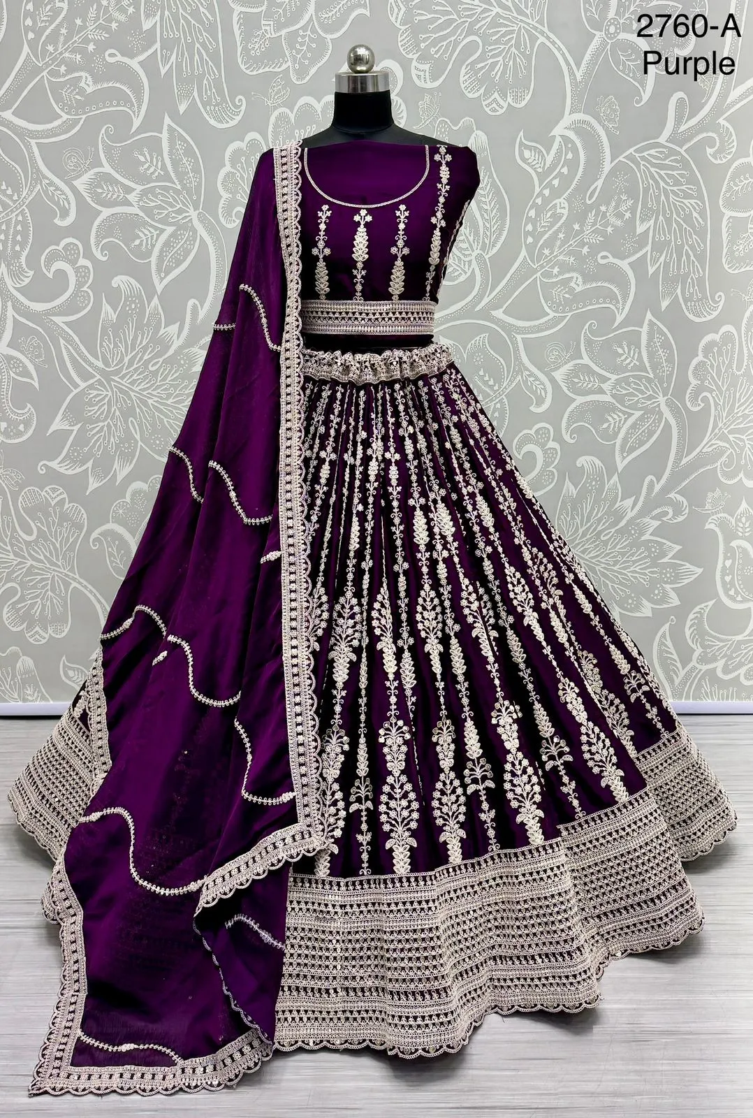 Bridesmaid Lehenga Choli With Fancy Embroidery And Work - Image 2