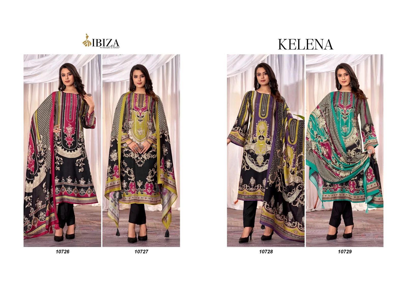 Fancy Digital Printed Wholesale Suit Ibiza Kelena - Image 4