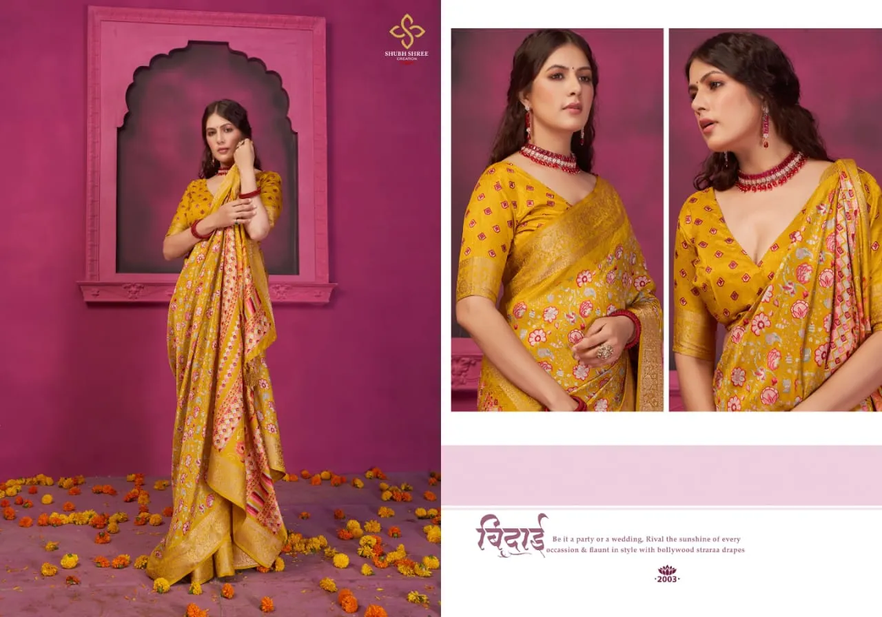 Fancy Velvet Tushar Silk Saree Kashmiri Silk-2 - Image 3