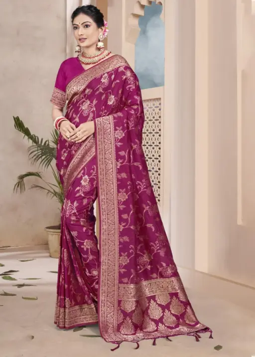 Festive Wear Cotton Silk Ethnic Saree Bunawat Kamdhenu Vol-09