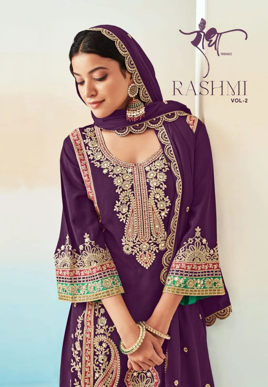 Festive Wear Long Salwar Suit Radha Trendz Rashmi vol2