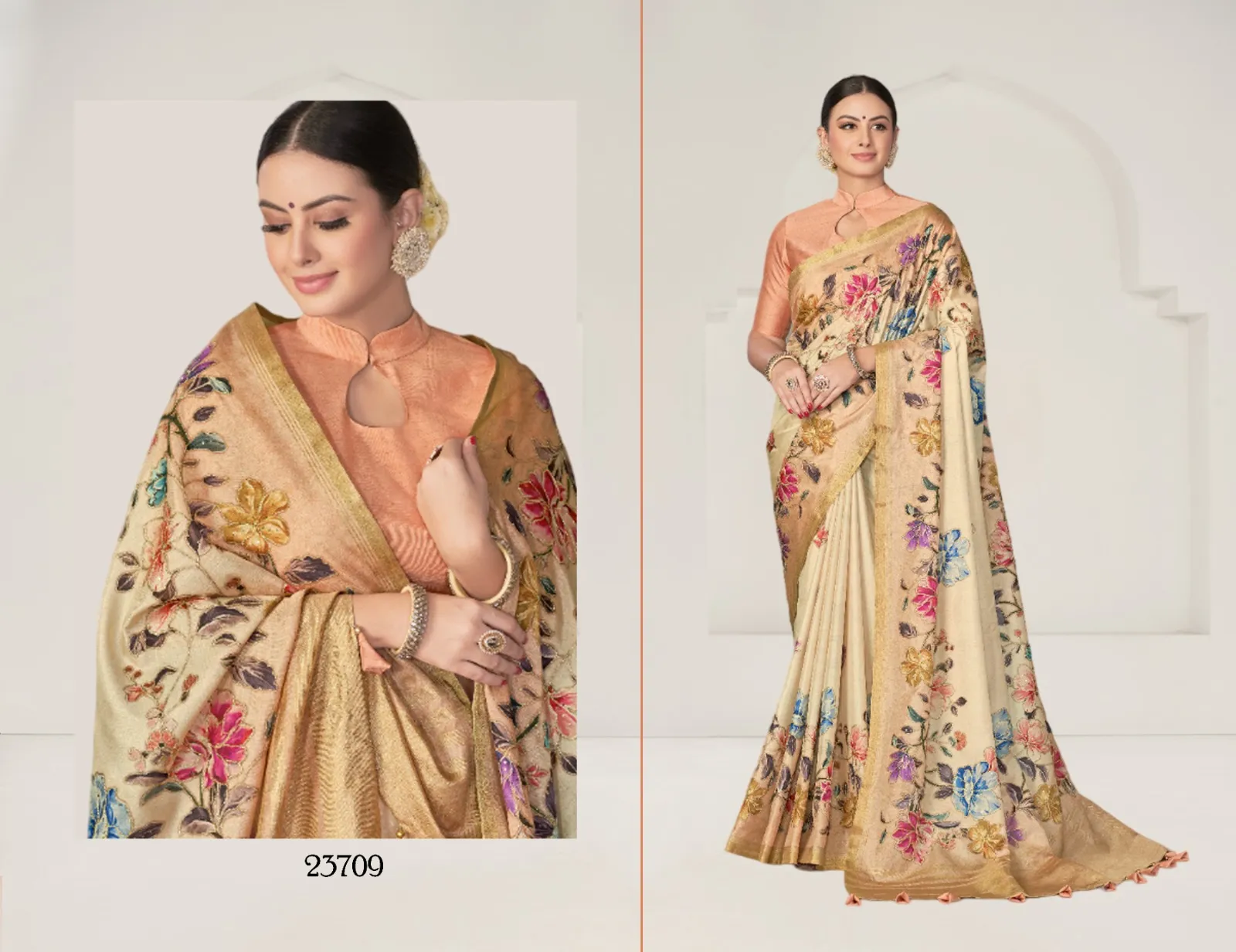 Festive Wear Premium Saree With Heavy Work - Image 10