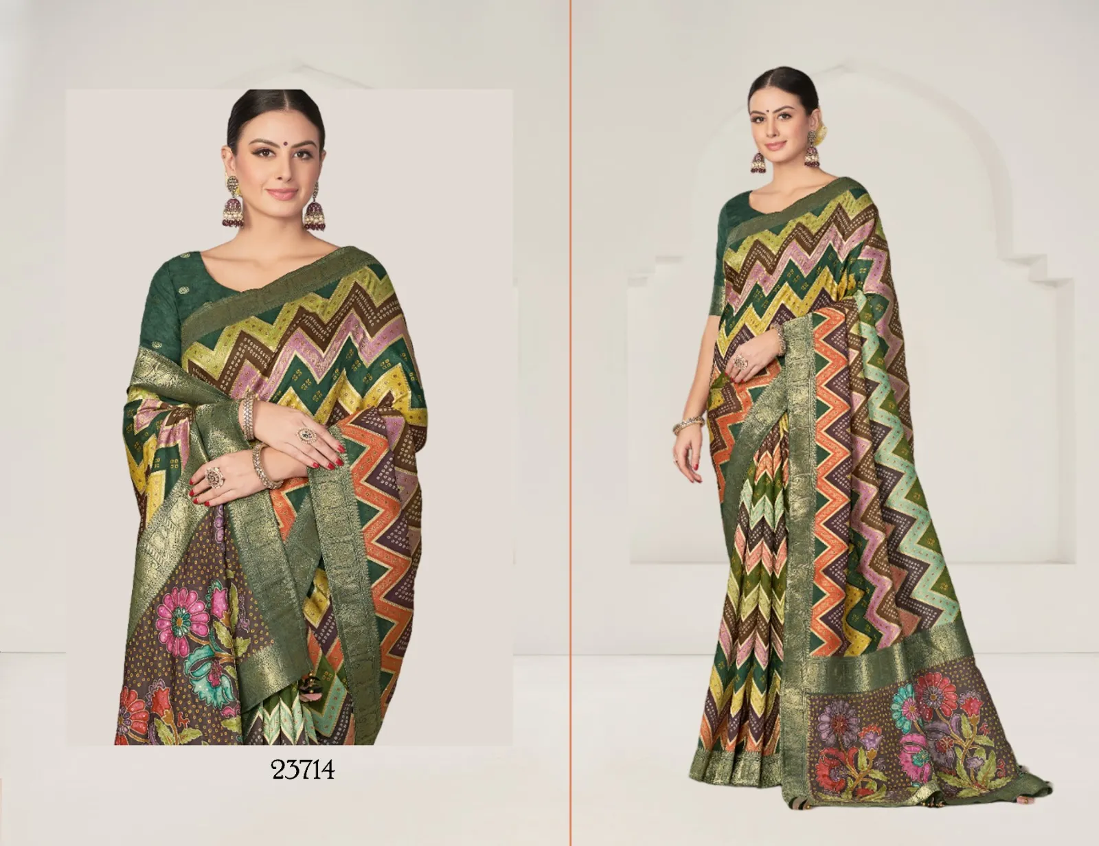 Festive Wear Premium Saree With Heavy Work - Image 3