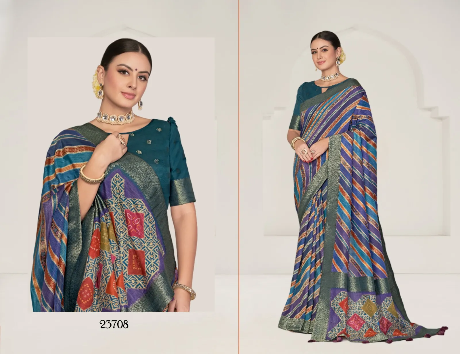 Festive Wear Premium Saree With Heavy Work - Image 5