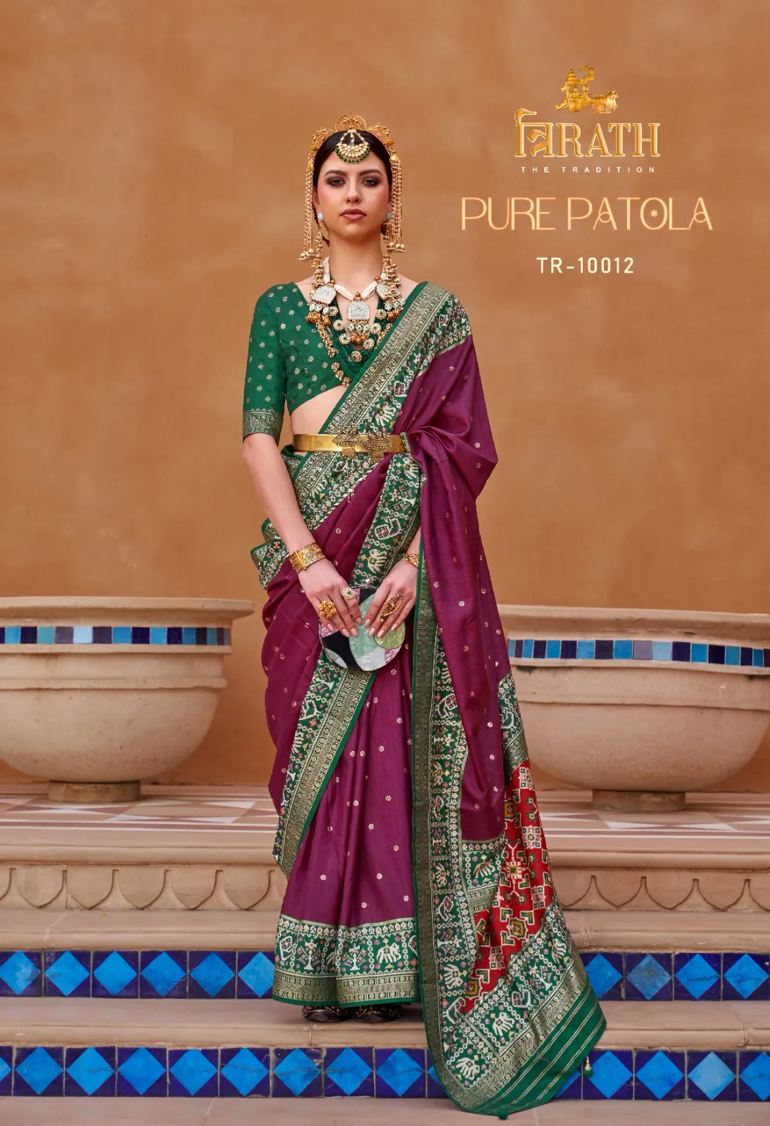 Festive Wear Pure Patola Saree - Image 5