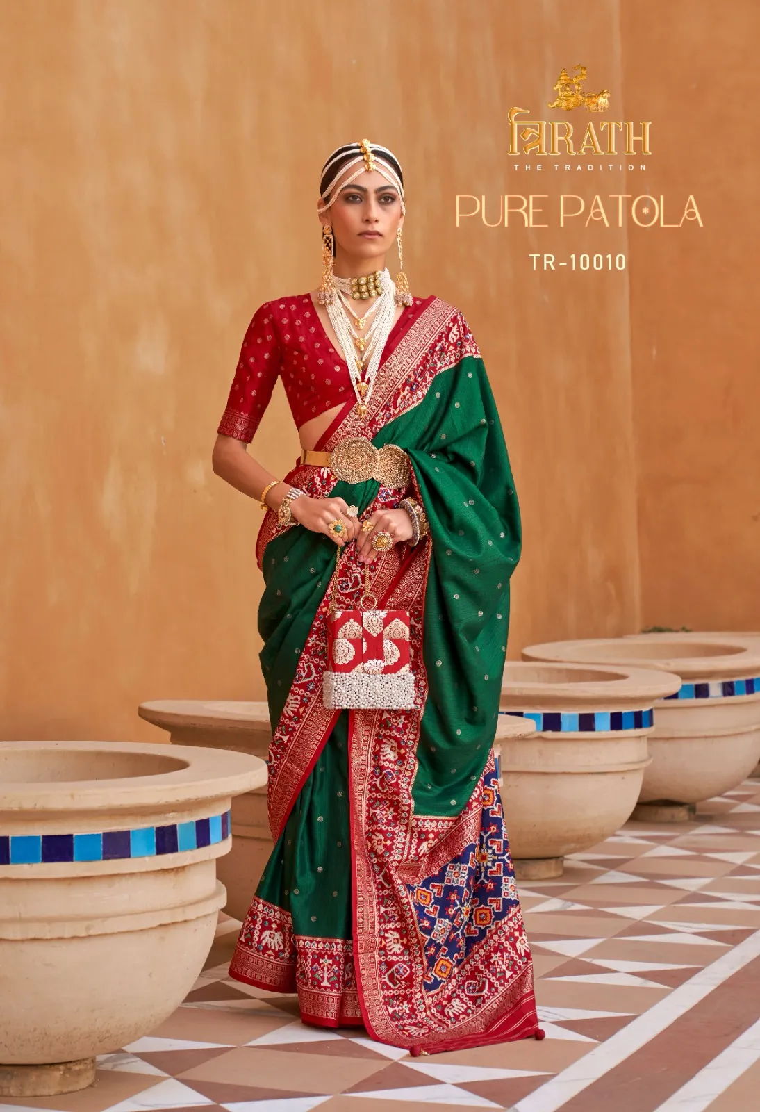 Festive Wear Pure Patola Saree - Image 7