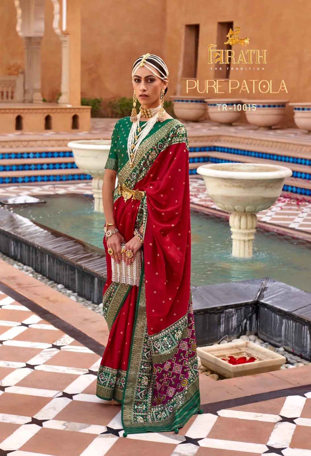 Festive Wear Pure Patola Saree - Image 9