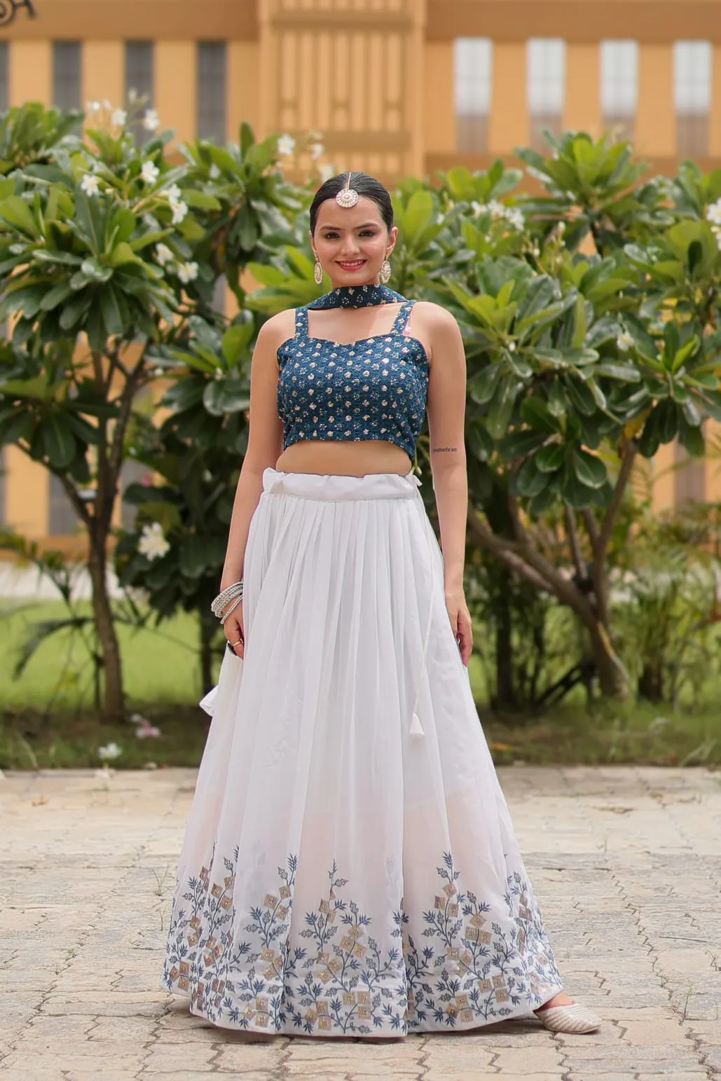 Georgette Sequence lehenga Choli