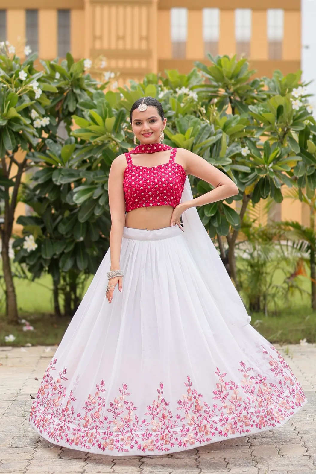 Georgette Sequence lehenga Choli - Image 2