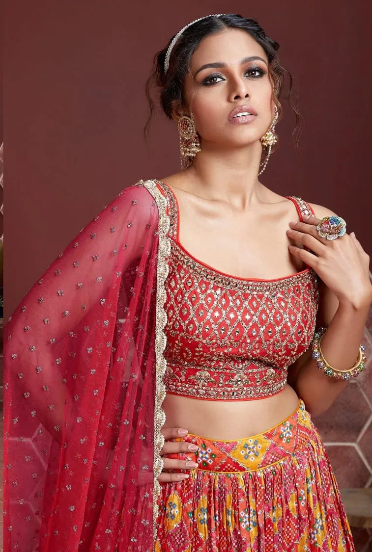 Leheriya Printed Lehenga Choli Zeel Vol 22