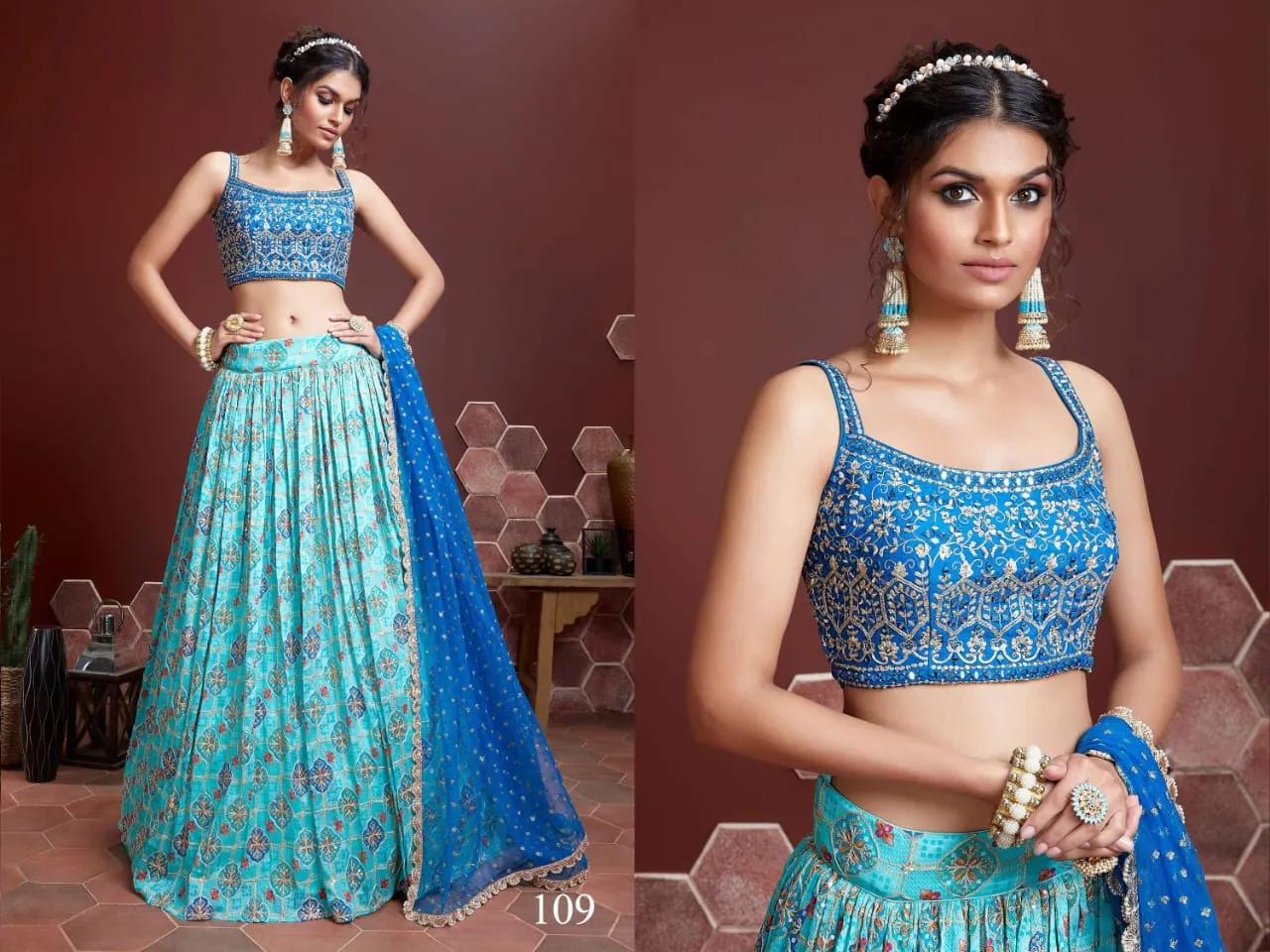 Leheriya Printed Lehenga Choli Zeel Vol 22 - Image 12