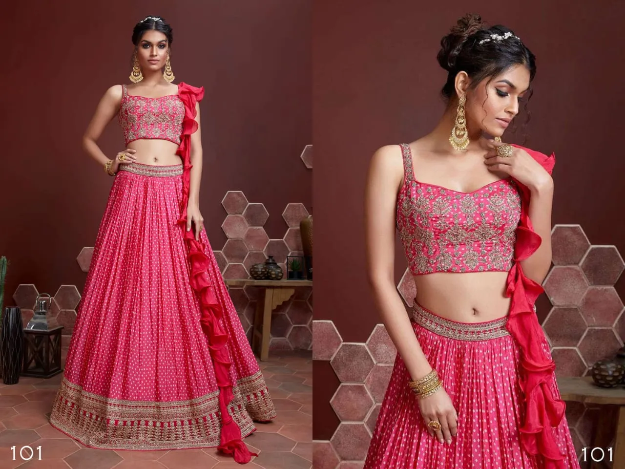 Leheriya Printed Lehenga Choli Zeel Vol 22 - Image 3