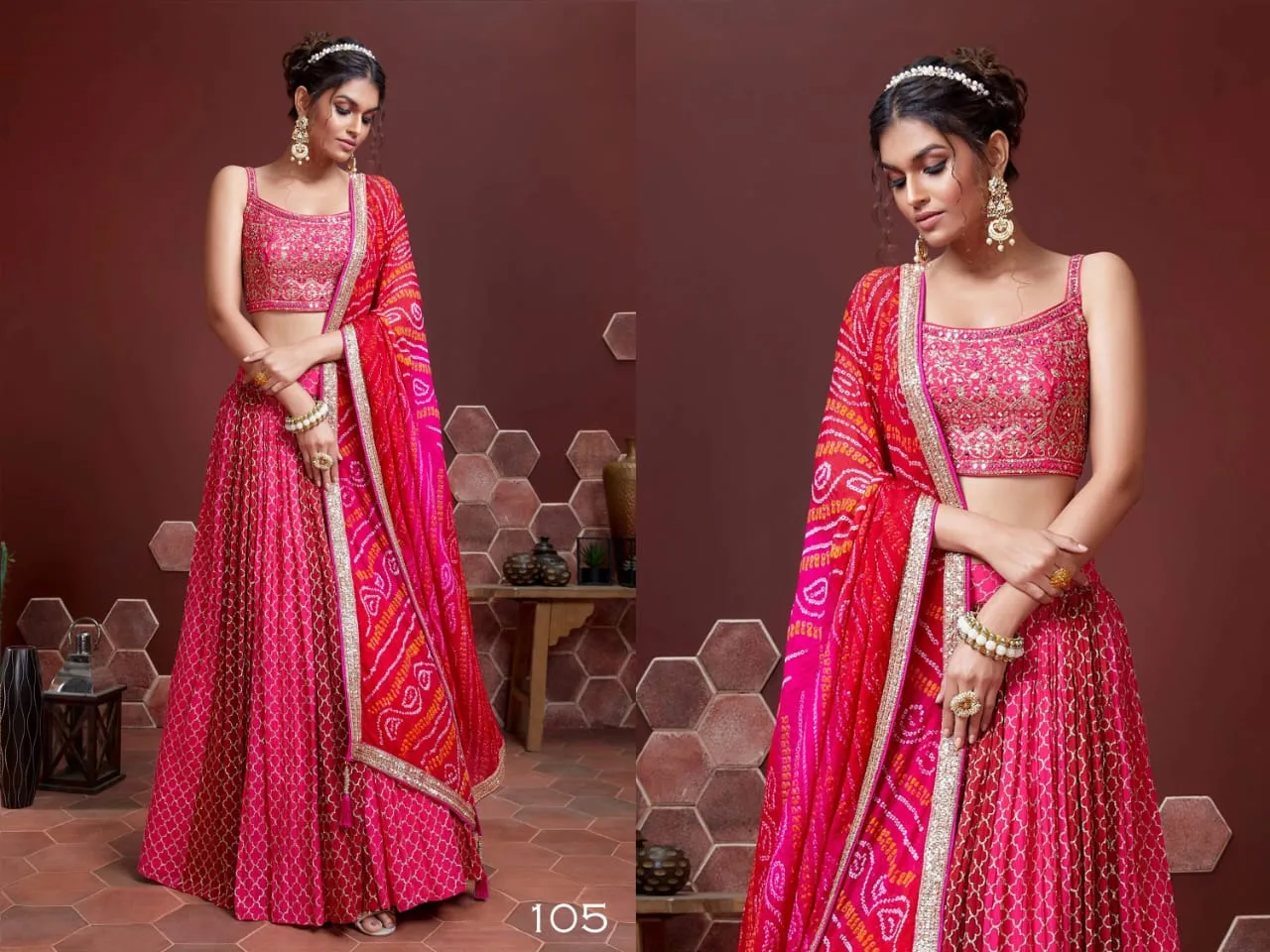 Leheriya Printed Lehenga Choli Zeel Vol 22 - Image 6