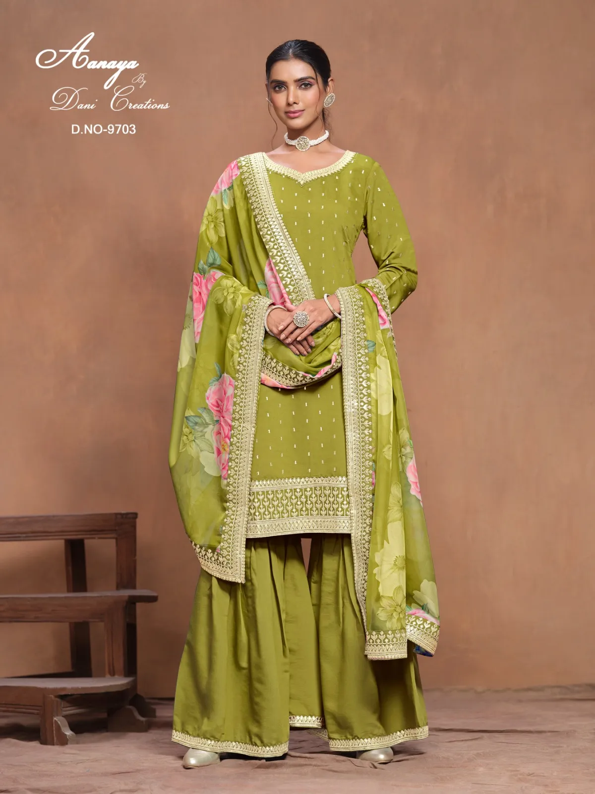 Party Sharara Salwar Suit Aanaya Vol197 - Image 3