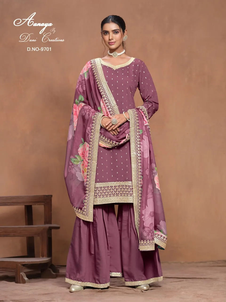 Party Sharara Salwar Suit Aanaya Vol197 - Image 4