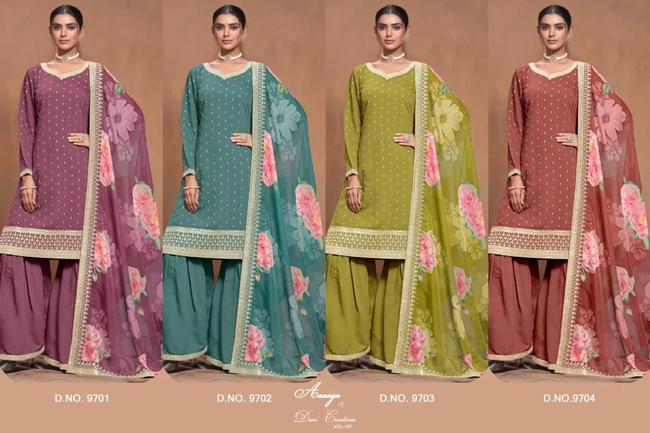 Party Sharara Salwar Suit Aanaya Vol197 - Image 5