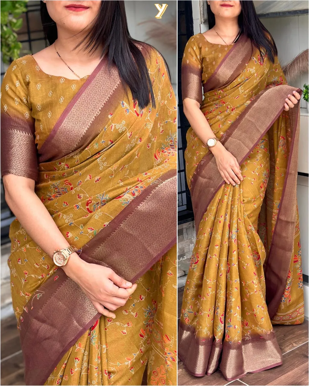 Peacock Weaving Cotton Saree Bhumi