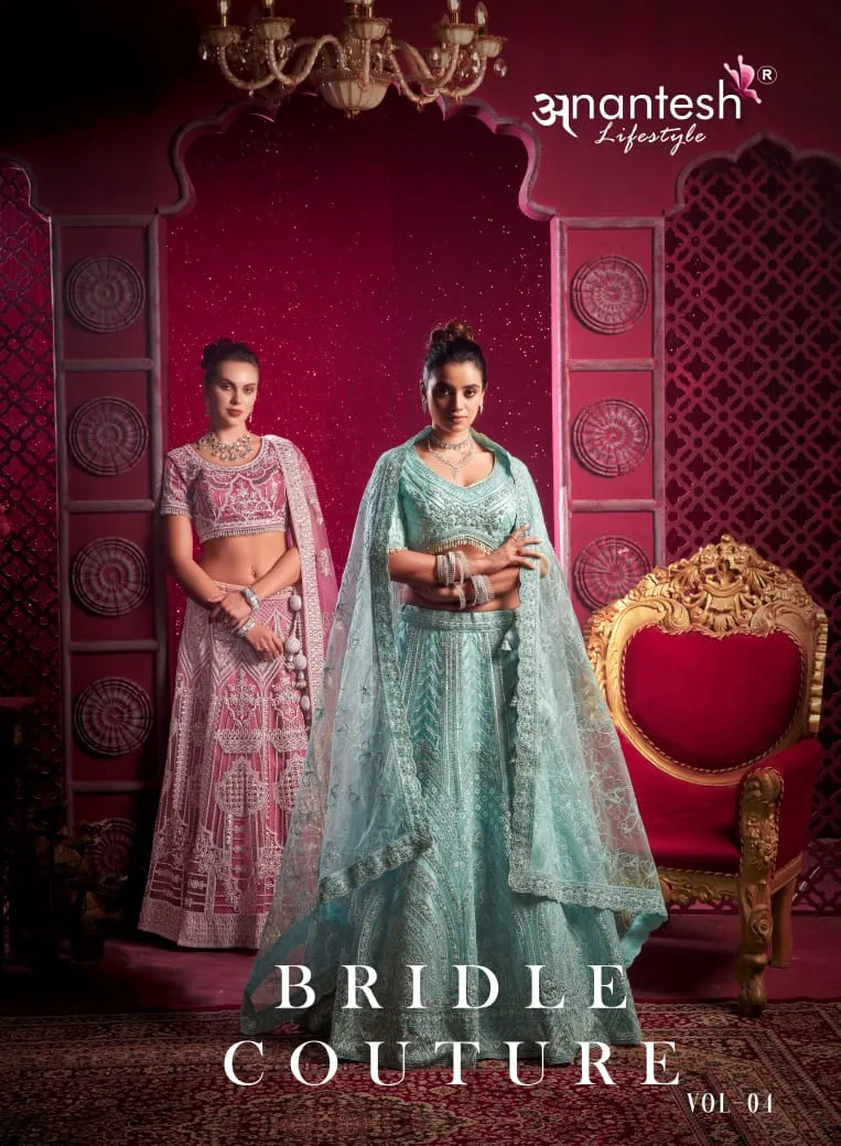Premium Net Bridal Lehenga Choli Designs 2024 Ethnic Anantesh Bridal Couture Vol 4