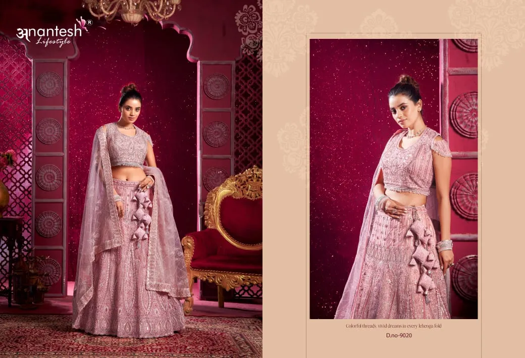 Premium Net Bridal Lehenga Choli Designs 2024 Ethnic Anantesh Bridal Couture Vol 4 - Image 3