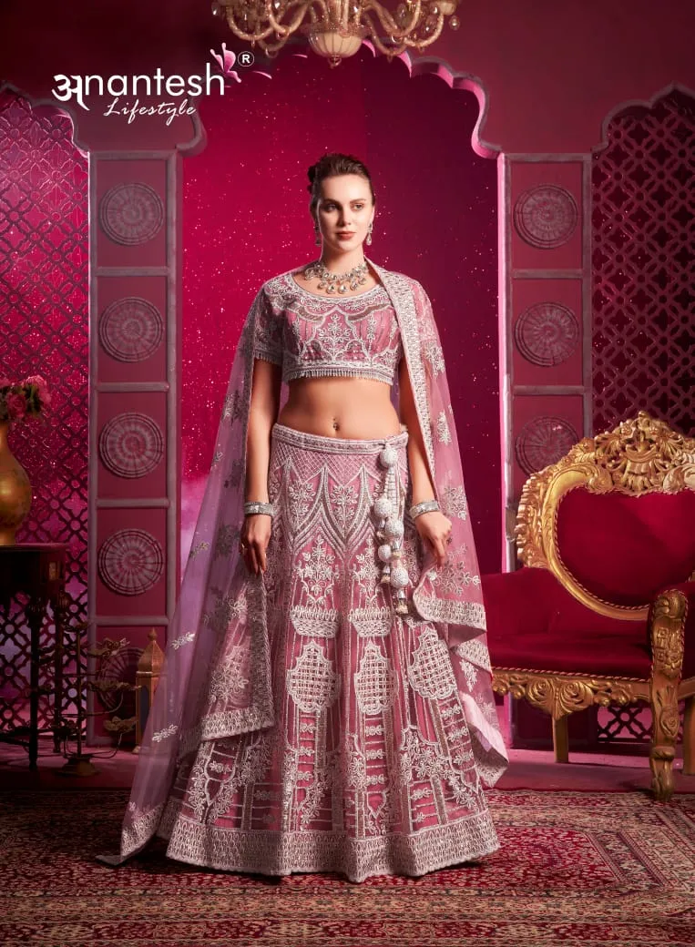 Premium Net Bridal Lehenga Choli Designs 2024 Ethnic Anantesh Bridal Couture Vol 4 - Image 5