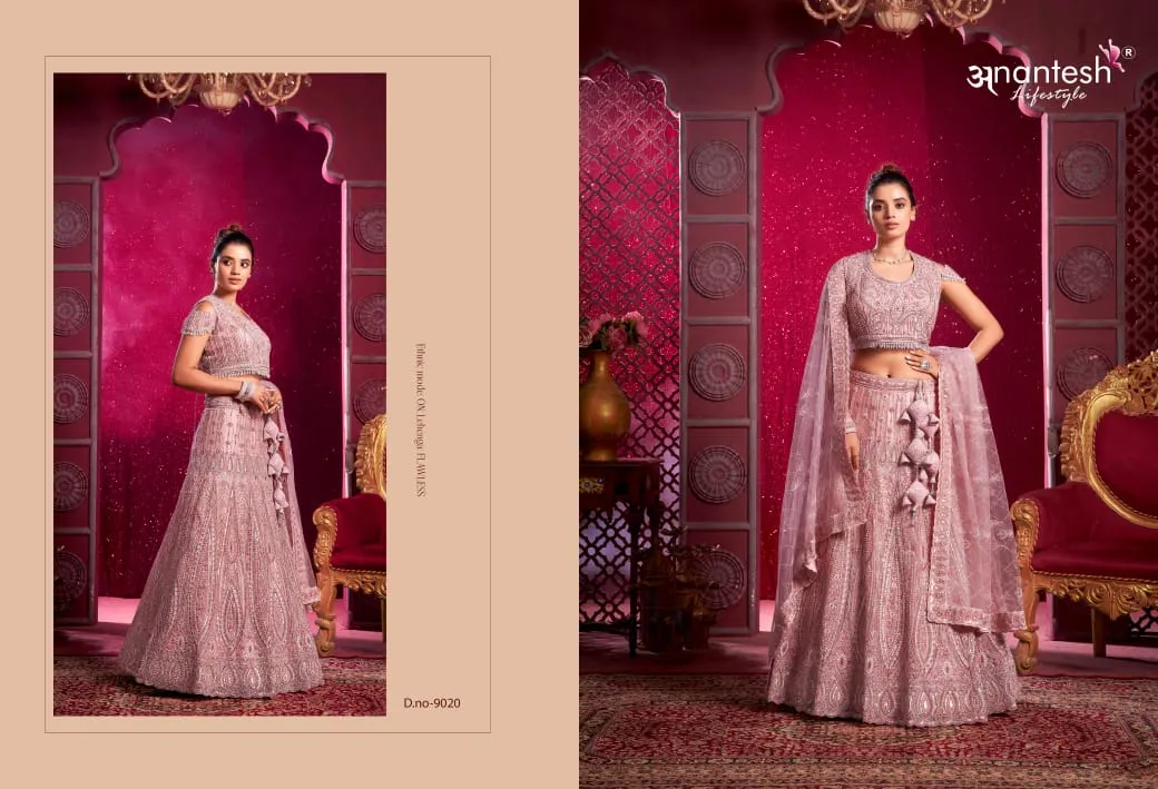 Premium Net Bridal Lehenga Choli Designs 2024 Ethnic Anantesh Bridal Couture Vol 4 - Image 6