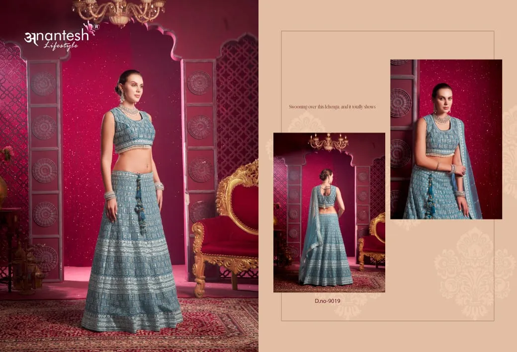 Premium Net Bridal Lehenga Choli Designs 2024 Ethnic Anantesh Bridal Couture Vol 4 - Image 7