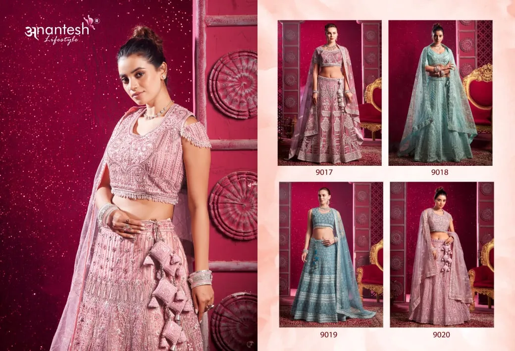 Premium Net Bridal Lehenga Choli Designs 2024 Ethnic Anantesh Bridal Couture Vol 4 - Image 9