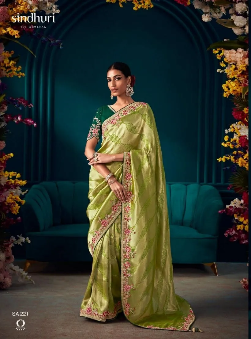 Pure Silk Wedding Wear Saree Kimora Tyohaar