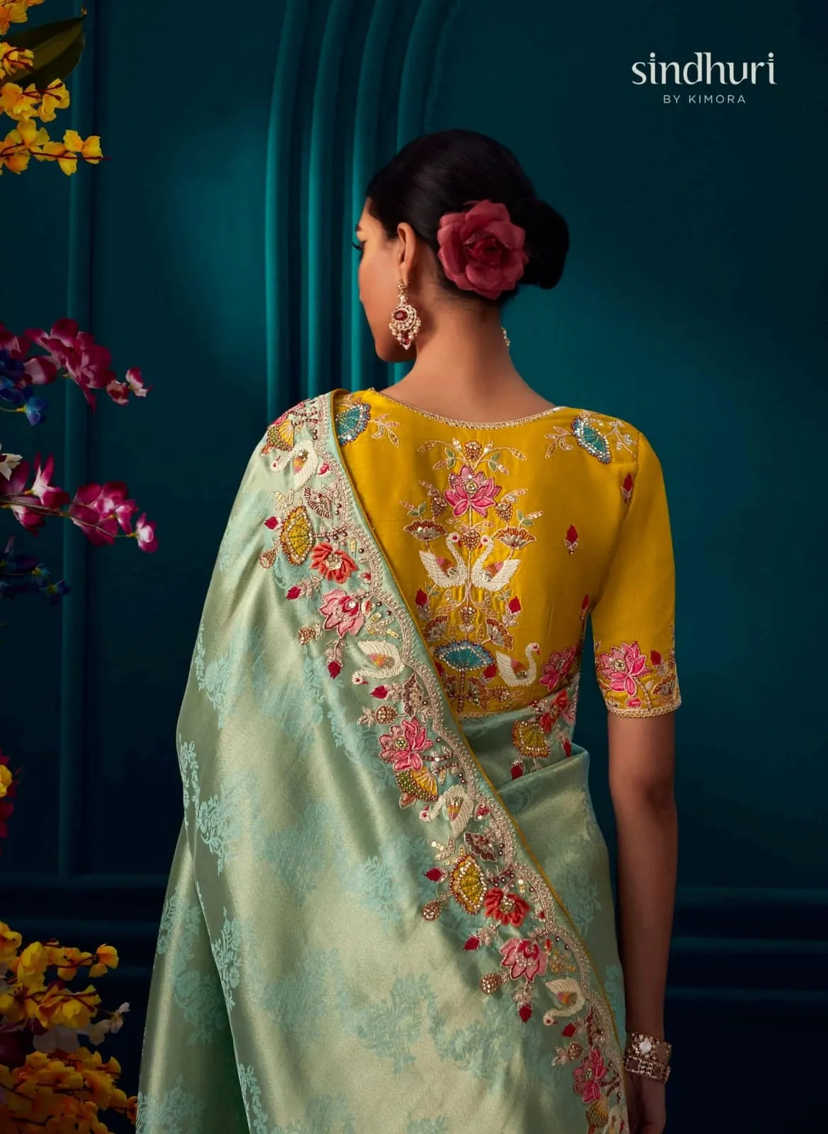 Pure Silk Wedding Wear Saree Kimora Tyohaar - Image 10