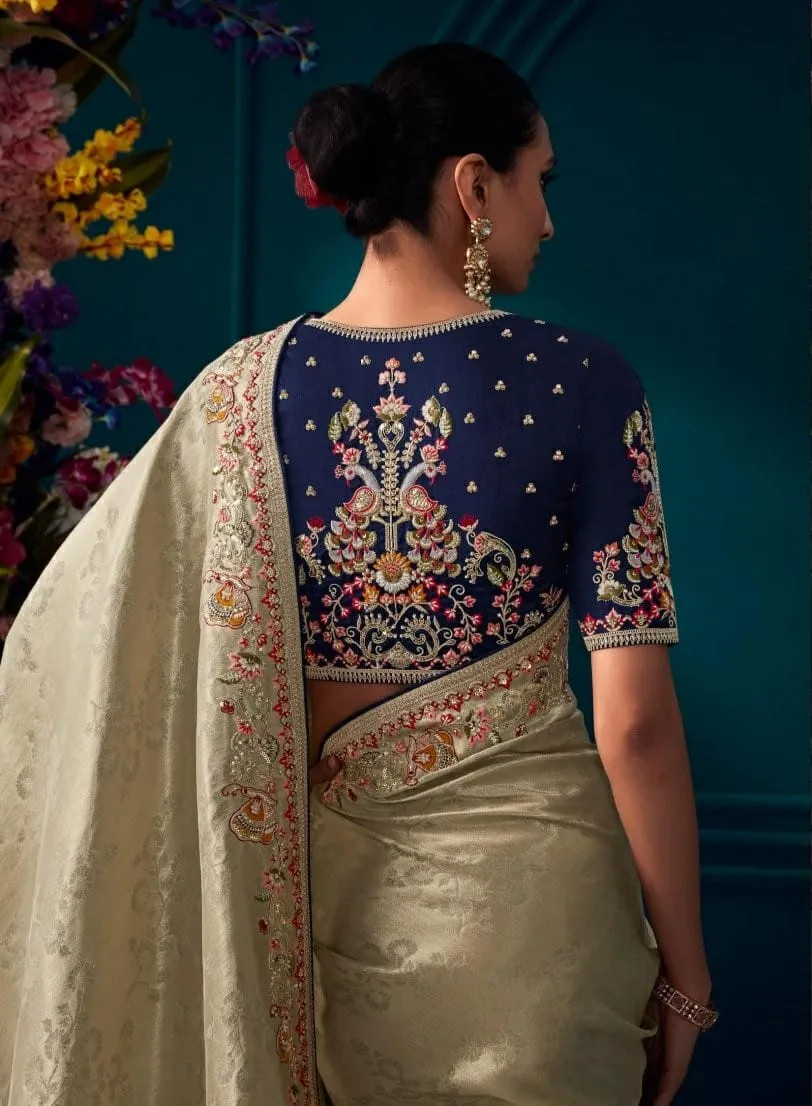 Pure Silk Wedding Wear Saree Kimora Tyohaar - Image 2