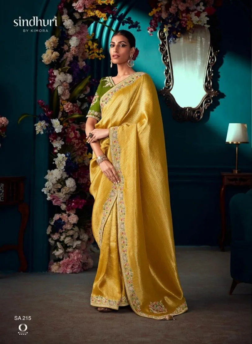 Pure Silk Wedding Wear Saree Kimora Tyohaar - Image 3