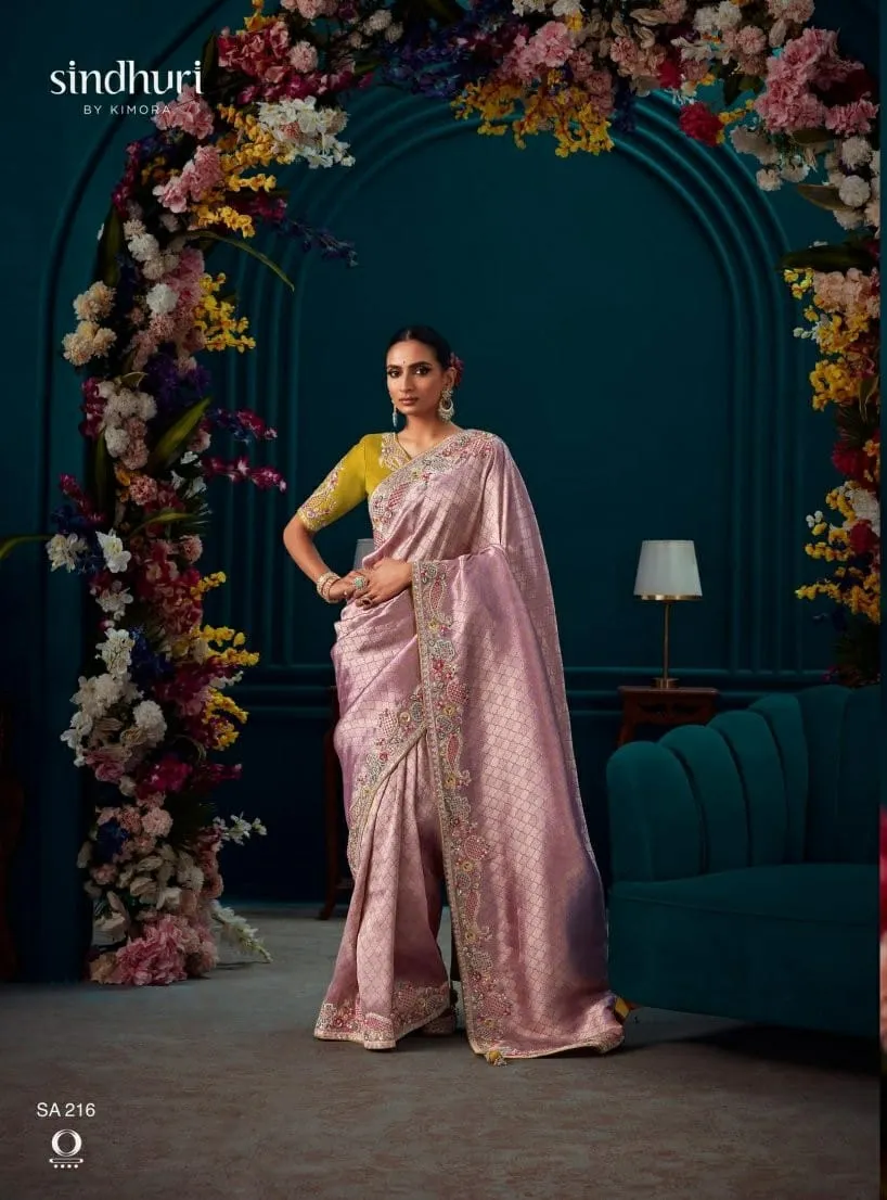 Pure Silk Wedding Wear Saree Kimora Tyohaar - Image 5