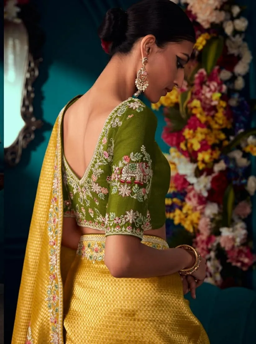 Pure Silk Wedding Wear Saree Kimora Tyohaar - Image 7