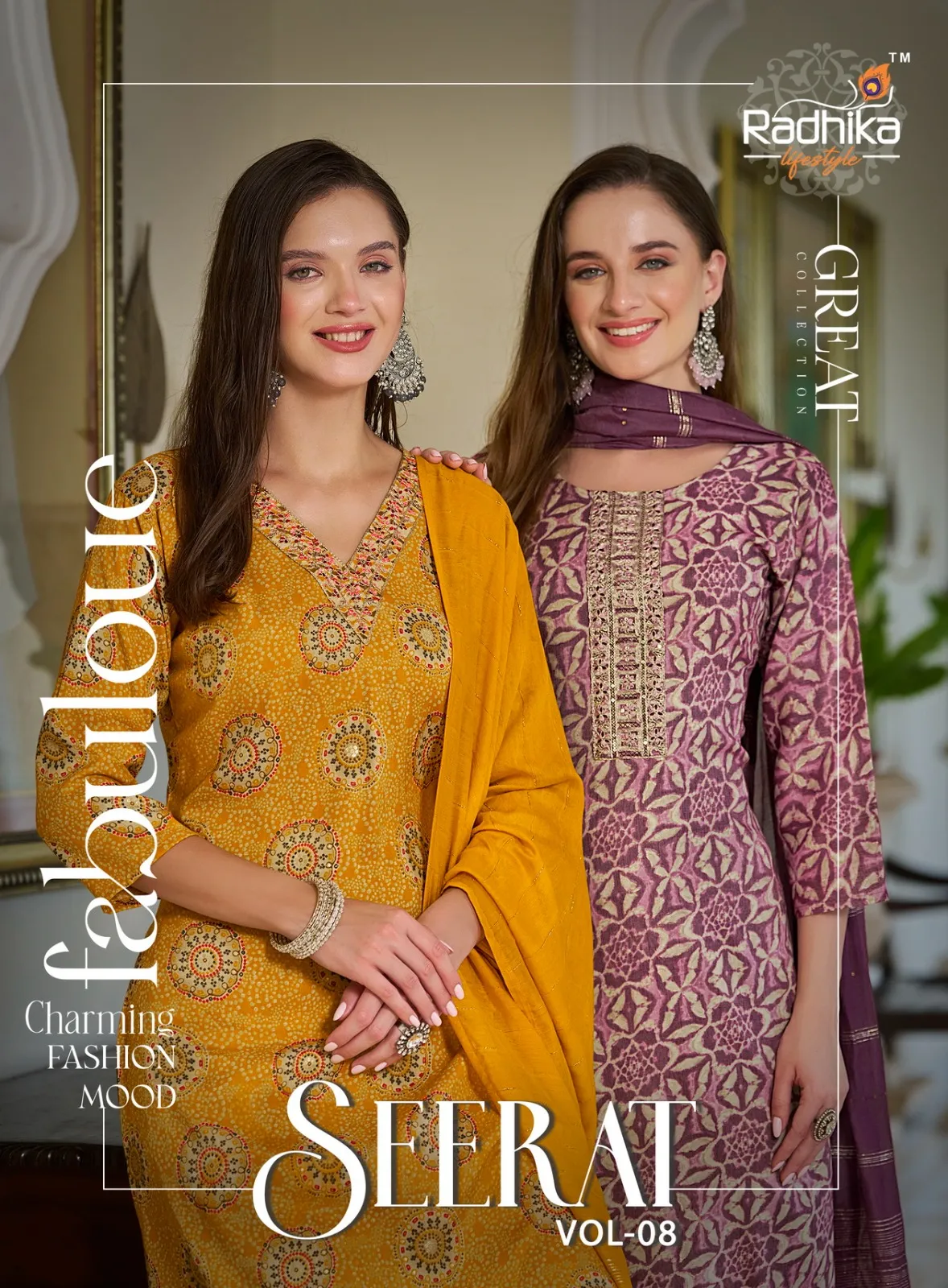 Rayon Stitched Straight Suit Radhika Seerat Vol8
