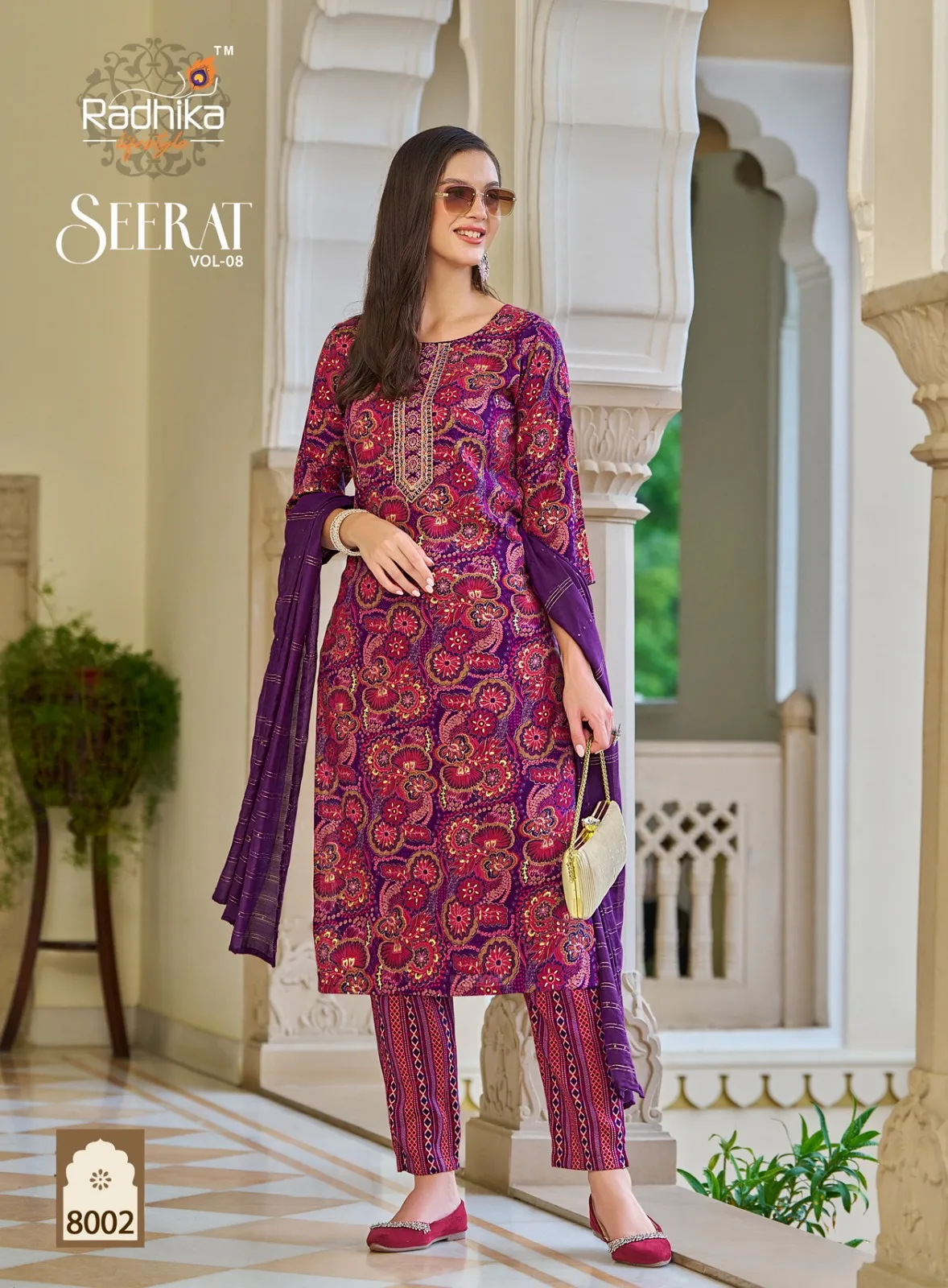 Rayon Stitched Straight Suit Radhika Seerat Vol8 - Image 3