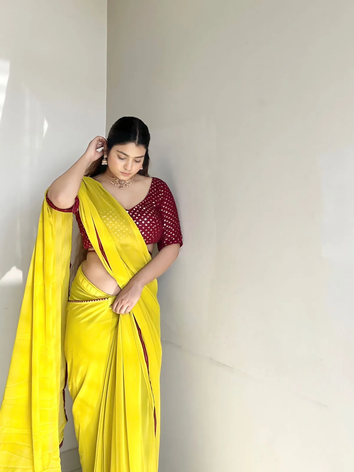 Ready To Wear Durga Puja Ethnic Saree Design 2024 - Image 2