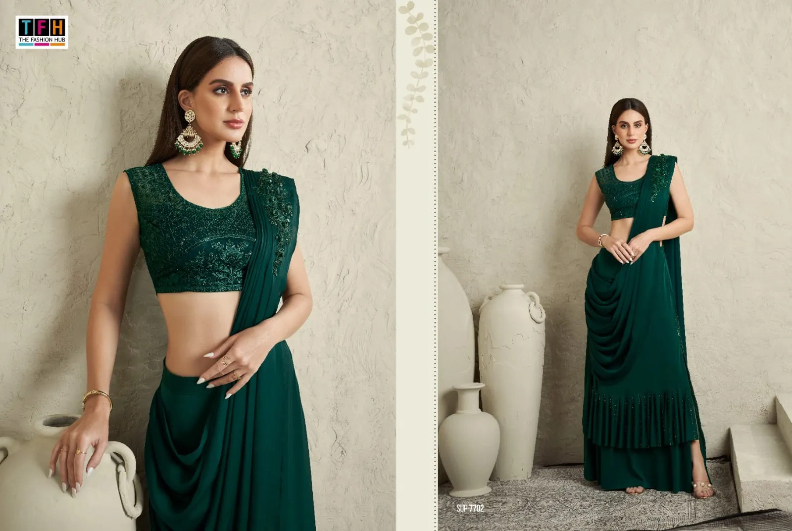 Ready To Wear Festive Saree Super Star 2 - Image 2