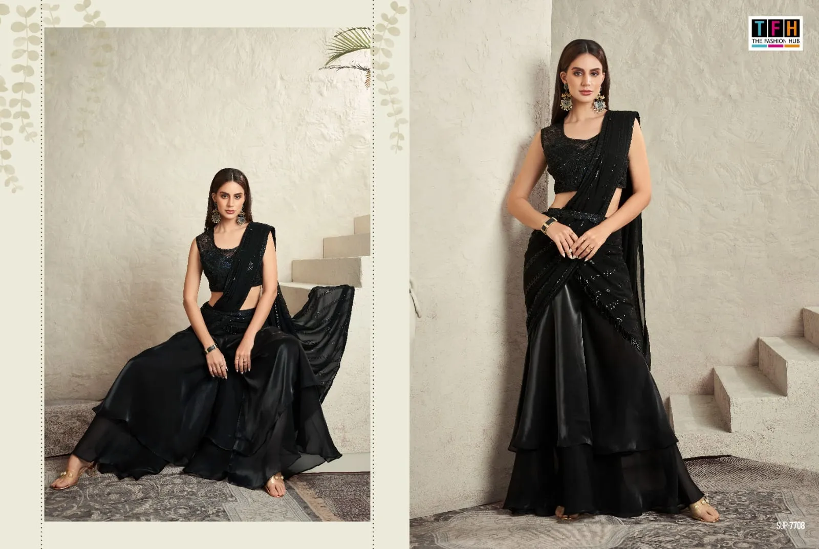 Ready To Wear Festive Saree Super Star 2 - Image 3