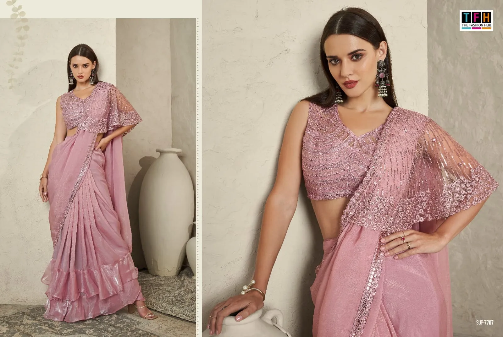 Ready To Wear Festive Saree Super Star 2 - Image 4