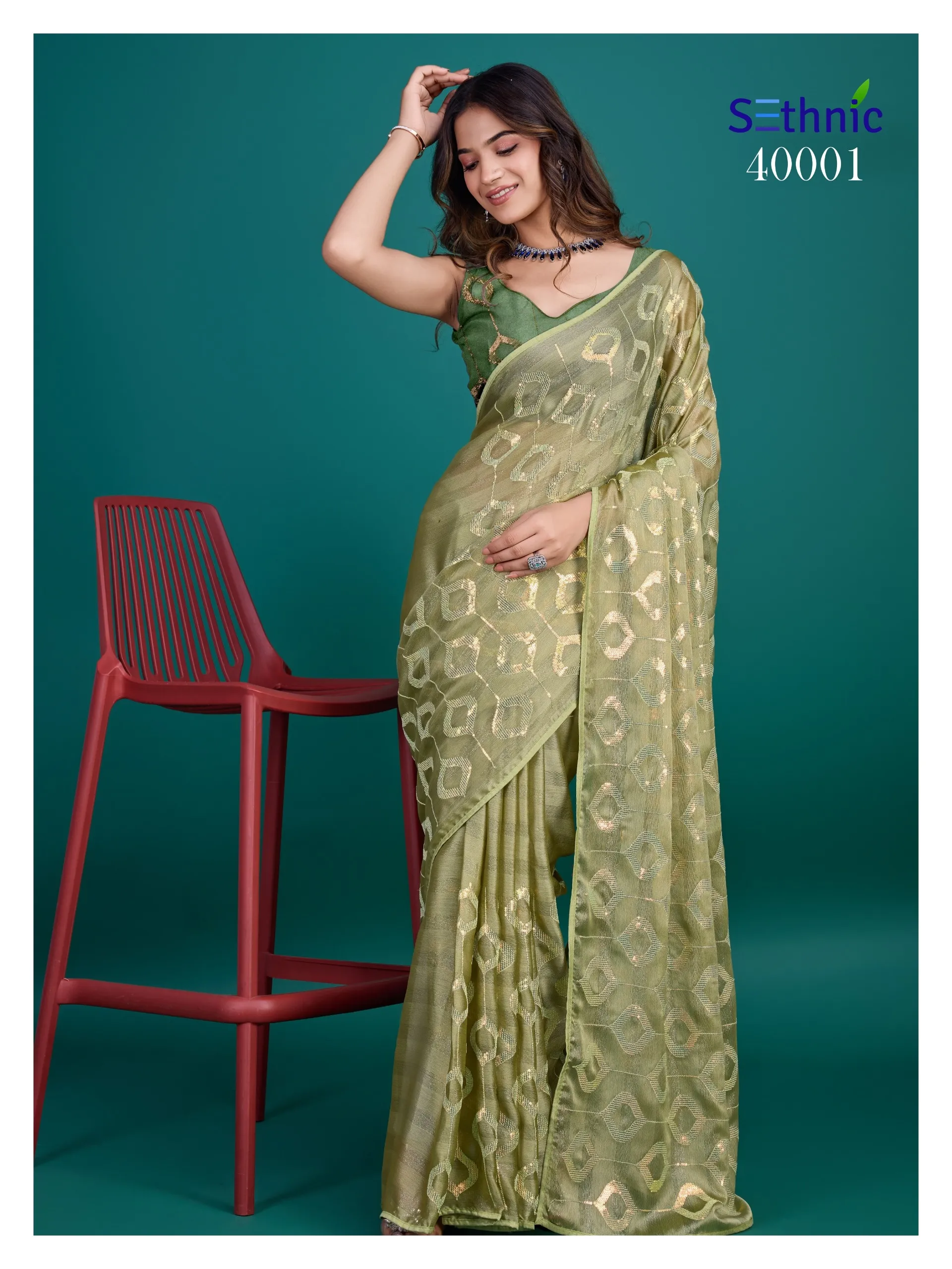 Sequince Work Saree Saamya - Image 2