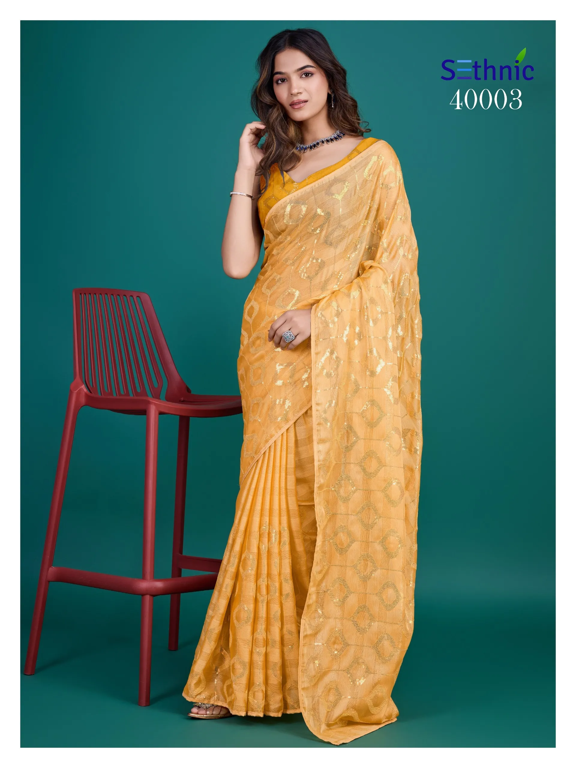 Sequince Work Saree Saamya - Image 3