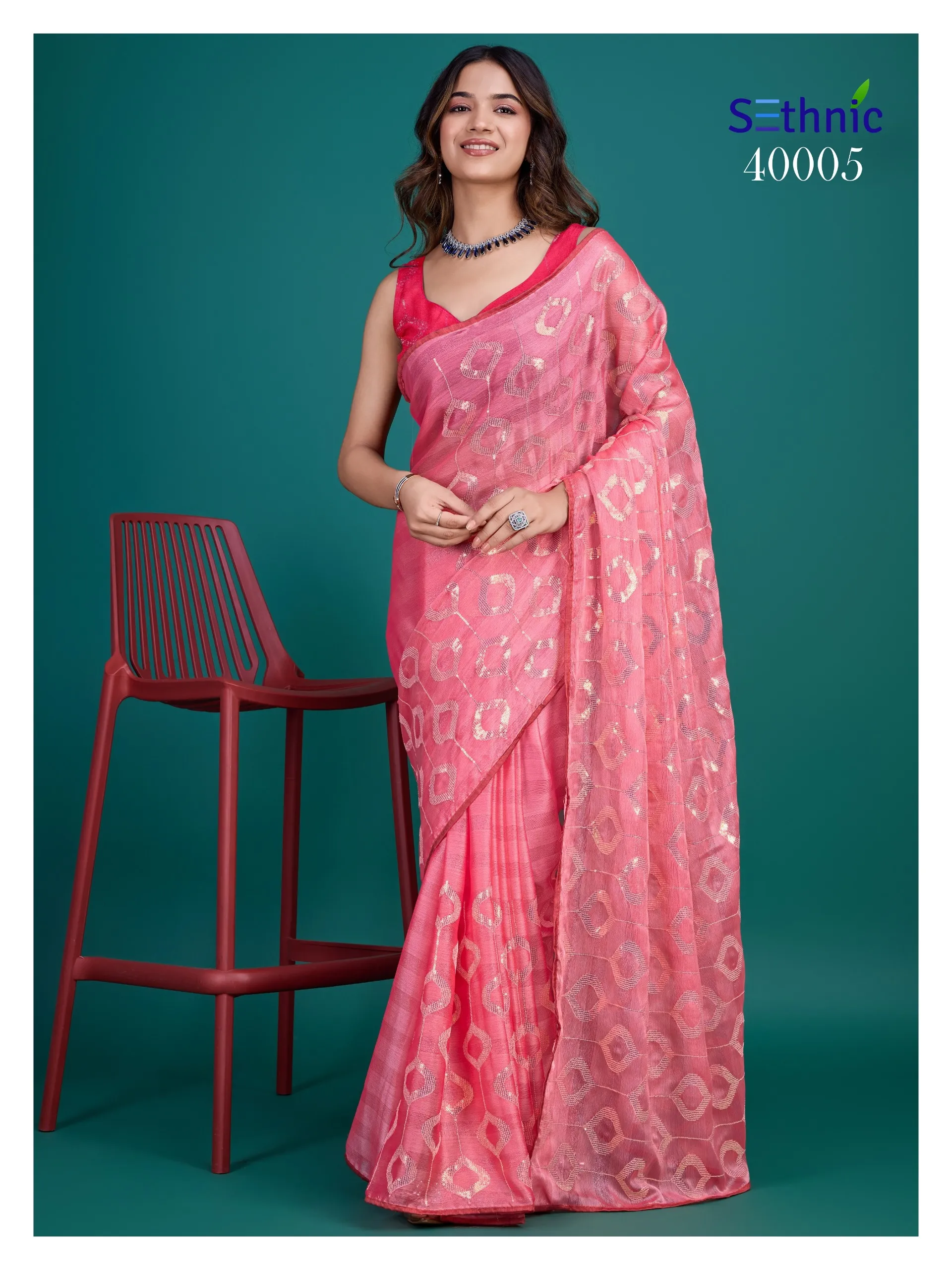 Sequince Work Saree Saamya - Image 4