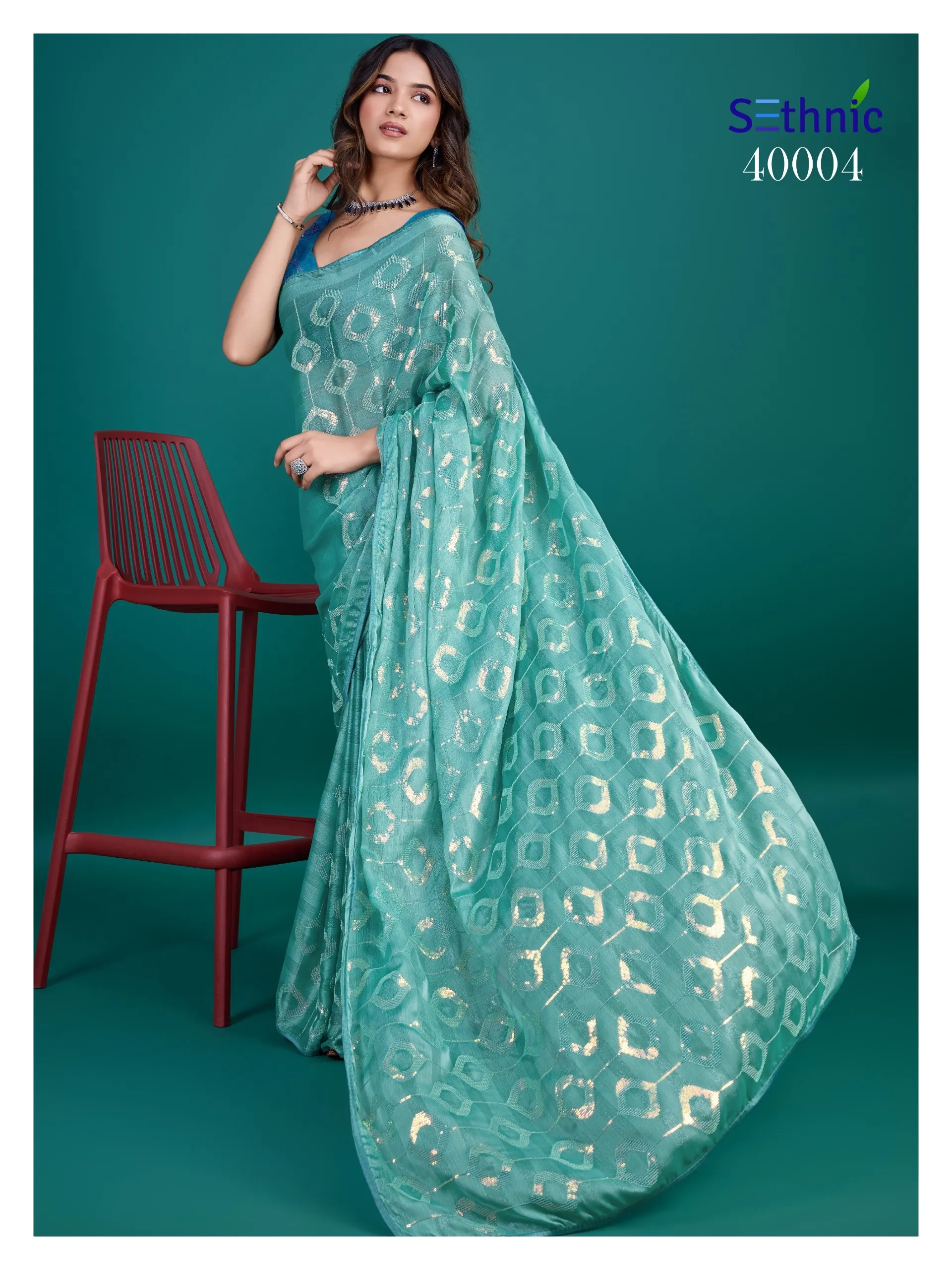 Sequince Work Saree Saamya - Image 5