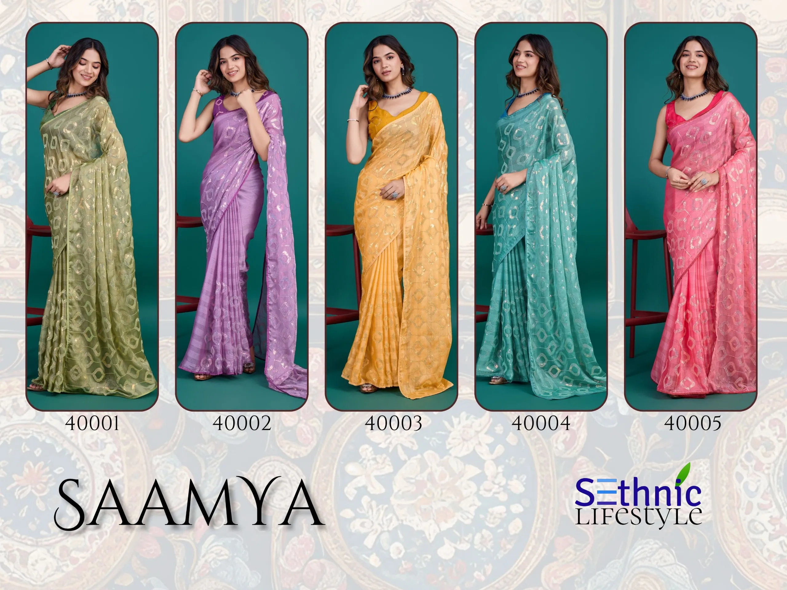 Sequince Work Saree Saamya - Image 6