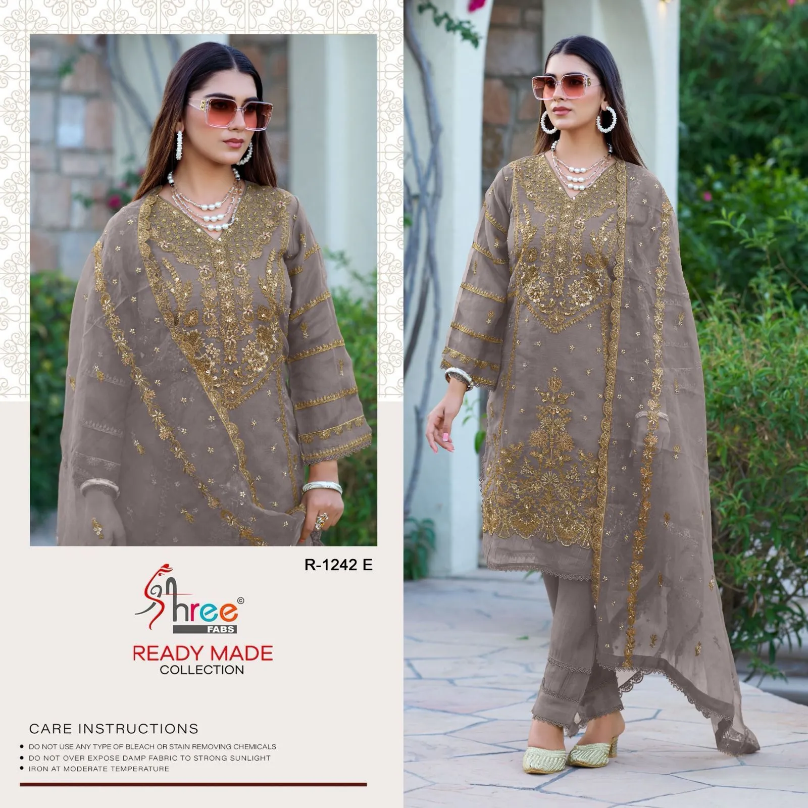 Shree Fabs Readymade Pakistani Suit 1242 - Image 3
