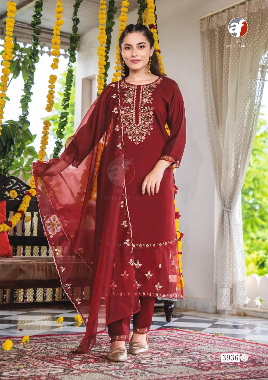 Straight Ethnic Kurti Set Anju Fabrics Sundari Vol-2 - Image 5
