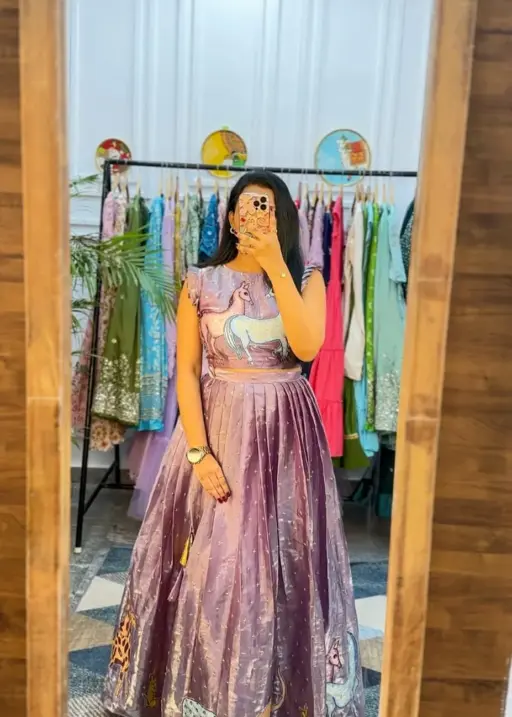 Trending Kalamkari Lehenga Choli