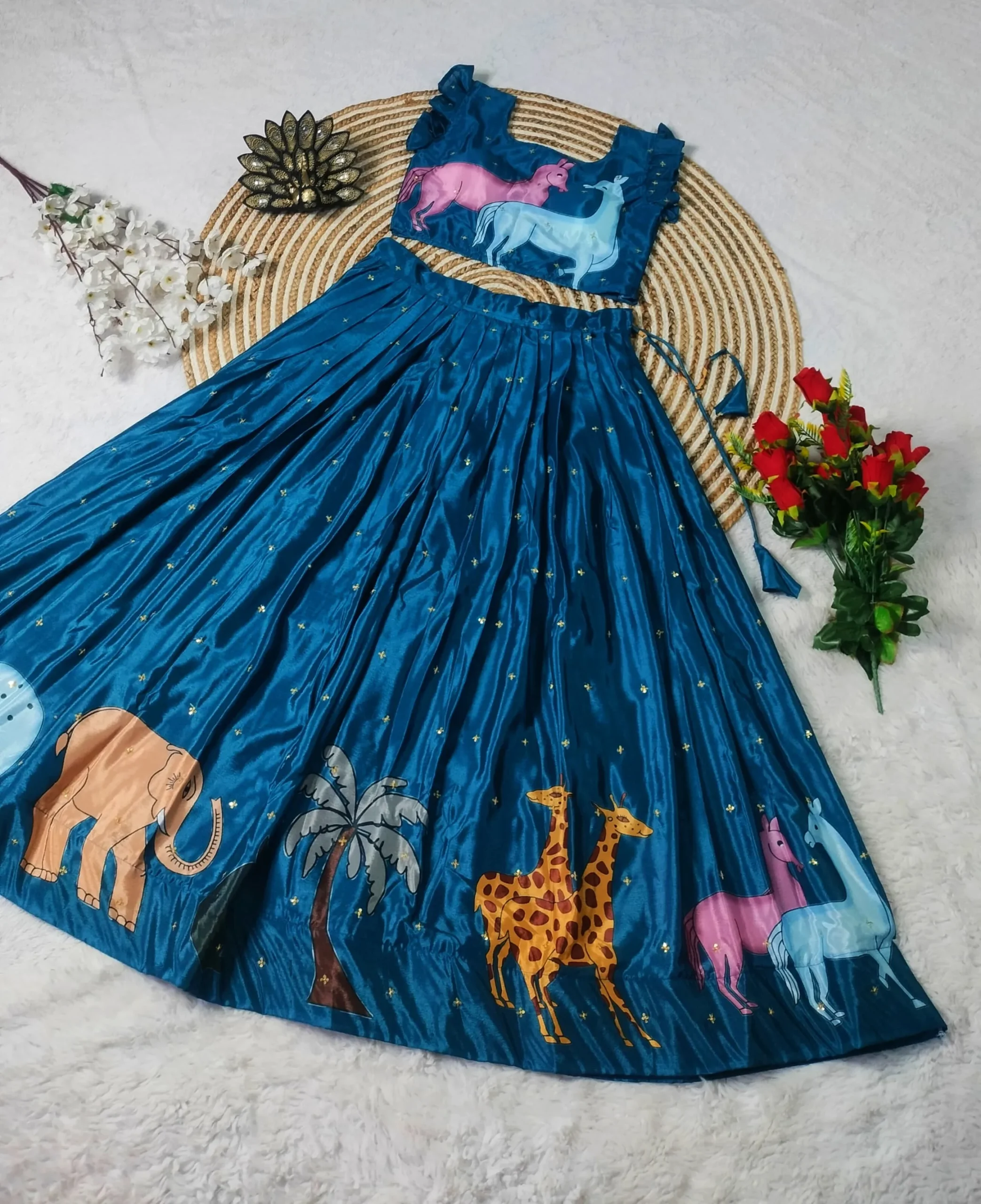 Trending Kalamkari Lehenga Choli - Image 3